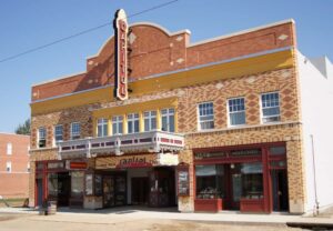 Capital Theatre, Canada Brick, Custom Blend, Architectural Cast Stone, old style browns and blondes brick moving theater