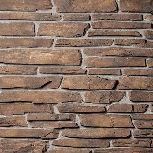 boulder creek, stone montana ledge leather brown, manufactured stone, Cast Supply