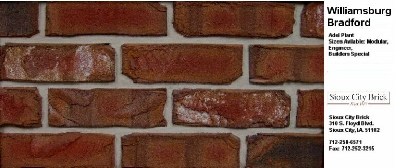 Glen Gery Bradford Williamsburgh Red Brick